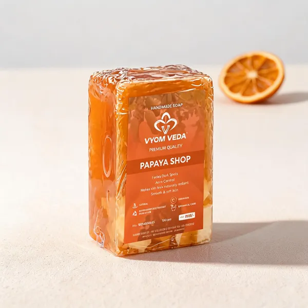Vyom_Veda_Papaya_Extract_Brightening_Handmade_Soap