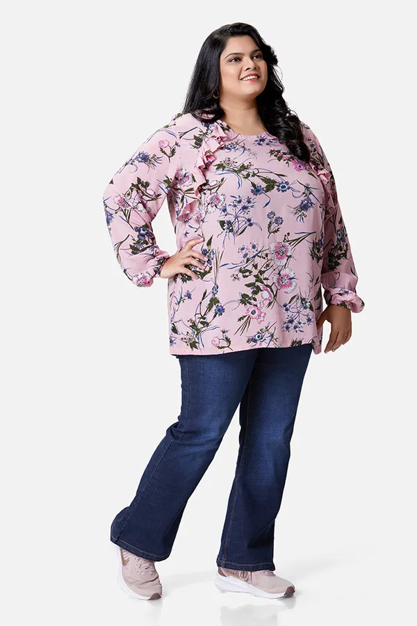 Pink_Rayon_Floral_Full_Sleeve_Top_For_Women