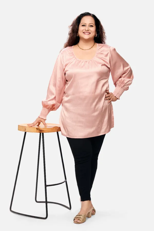 Light_Pink_Satin_Relaxed_Fit_Top_For_Women