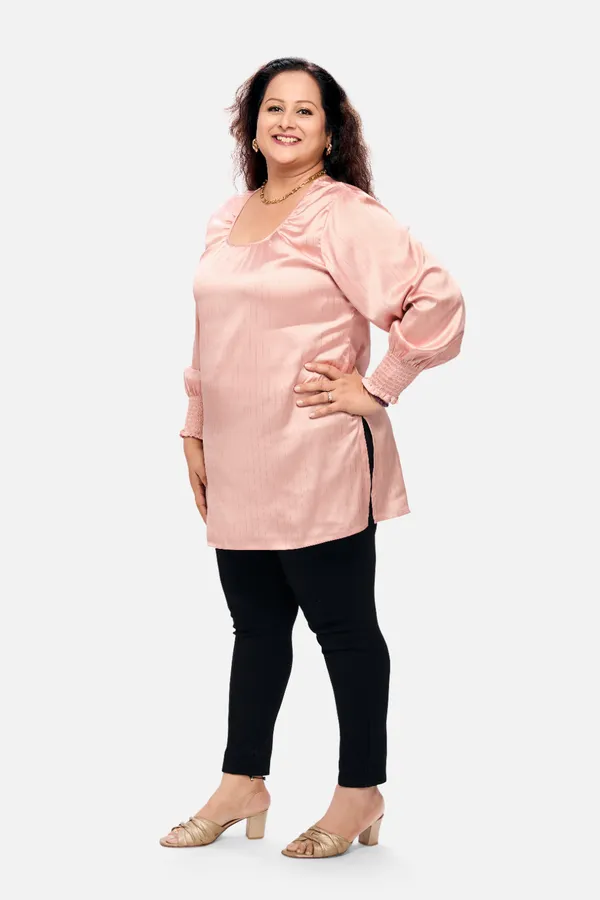 Light_Pink_Satin_Relaxed_Fit_Top_For_Women
