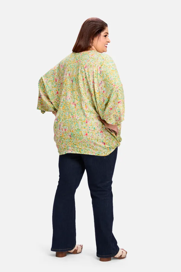 Green_Rayon_Front_Knot_Top_For_Women