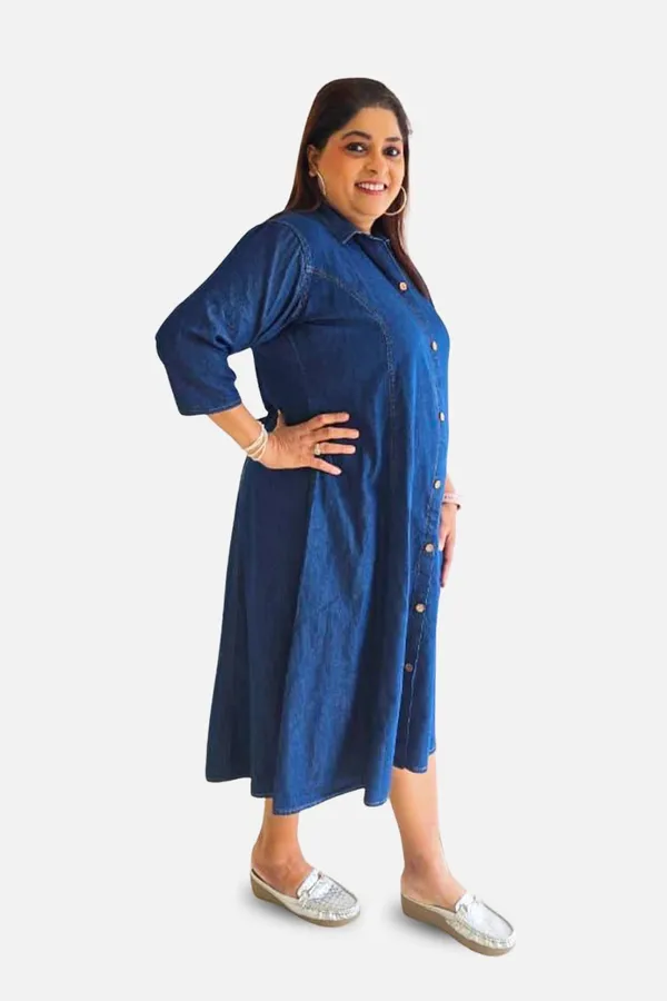 Blue_Denim_Sleeveless_A-Line_Shirt_Dress_For_Women