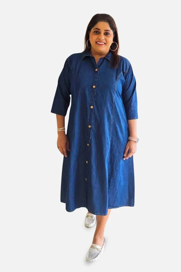 Blue_Denim_Sleeveless_A-Line_Shirt_Dress_For_Women