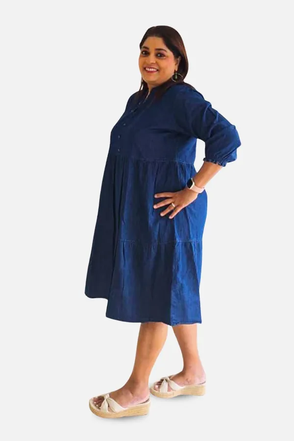 Blue_Soft_Denim_Relaxed_Fit_Tiered_Dress_For_Women