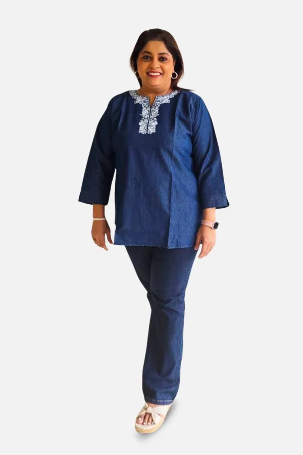 Blue_Soft_Denim_Relaxed_Fit_Embroidered_Tunic_For_Women