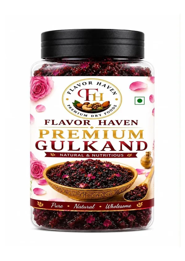 Flavor_Haven_Desi_Rose_Gulkand_Sun-Cooked_Rose_Petal_Preserve_1Kg