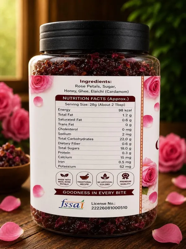 Flavor_Haven_Desi_Rose_Gulkand_Sun-Cooked_Rose_Petal_Preserve_1Kg
