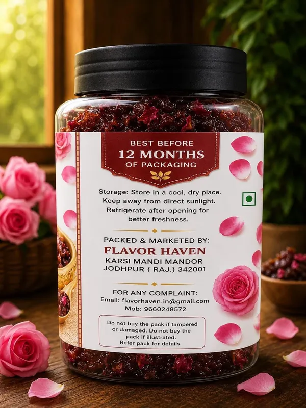 Flavor_Haven_Desi_Rose_Gulkand_Sun-Cooked_Rose_Petal_Preserve_1Kg