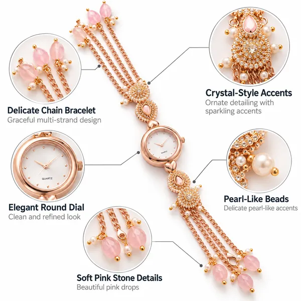 Rose_Gold_Pearl_Detail_Bracelet_Watch_For_Women