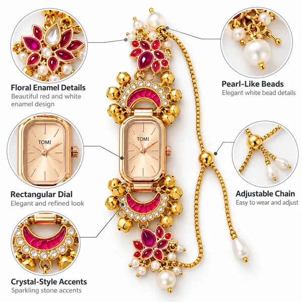 Gold_Tone_Pearl_Embellished_Analog_Watch_For_Women