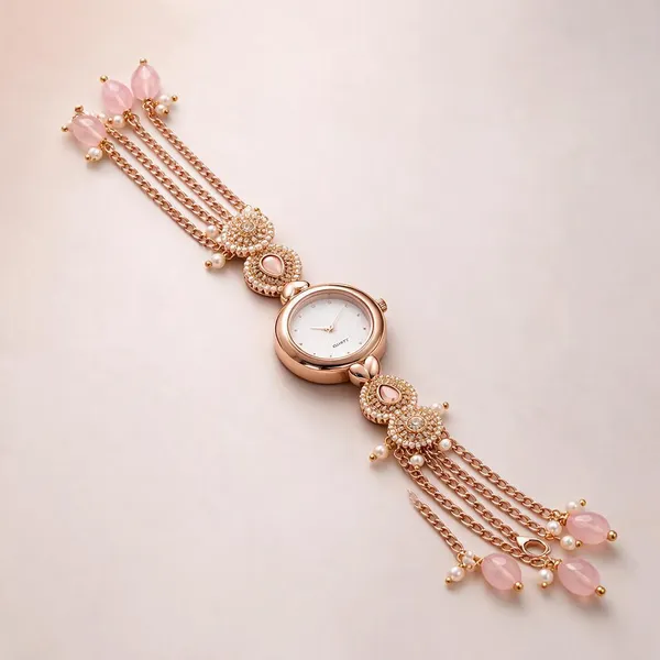 Rose_Gold_Pearl_Detail_Bracelet_Watch_For_Women