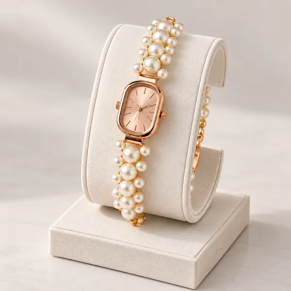 Rose_Gold_Pearl_Bracelet_Watch_For_Women