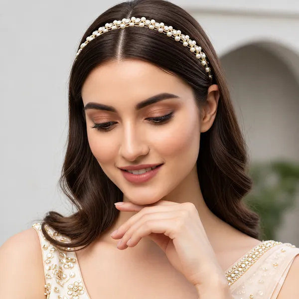 Gold_Tone_Pearl_Embellished_Necklace_For_Women