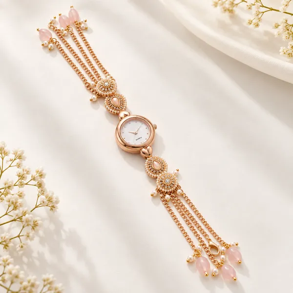 Rose_Gold_Pearl_Detail_Bracelet_Watch_For_Women
