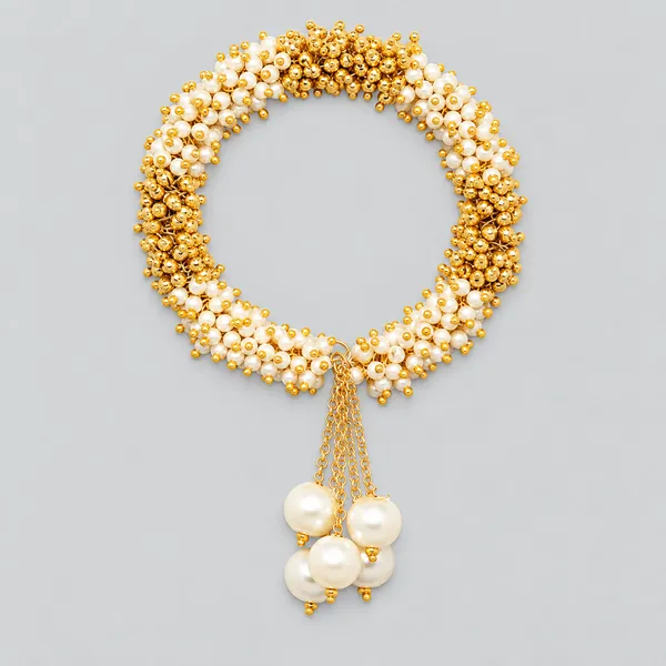 Gold-Tone_Pearl_Beaded_Necklace_For_Women