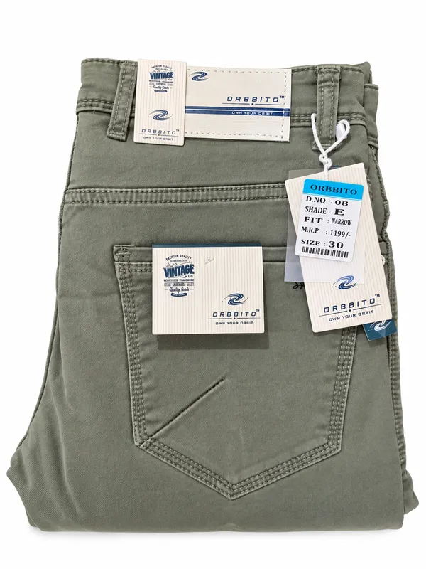 Olive_Narrow_Fit_Casual_Trousers_for_Men