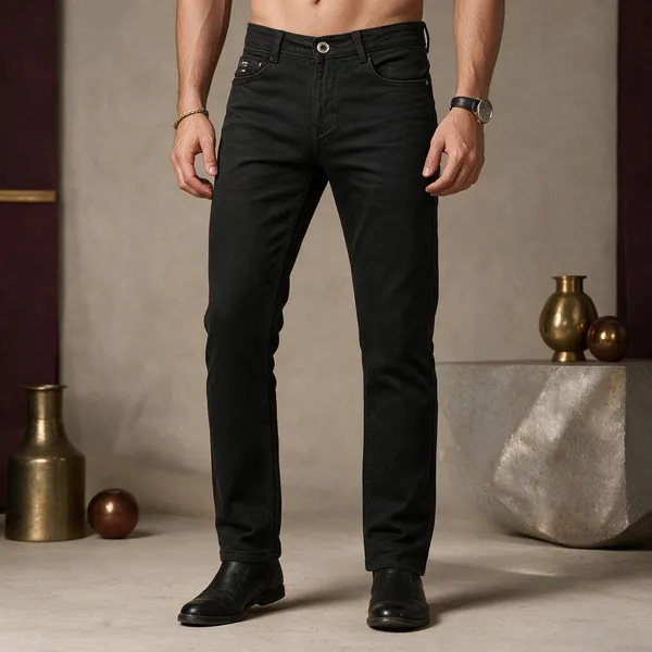 Black_Denim_Straight_Fit_Jeans_For_Men