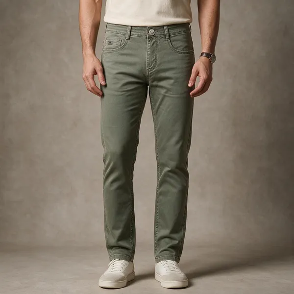 Olive_Narrow_Fit_Casual_Trousers_for_Men