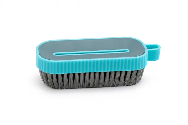 Plastic_Turquoise_Handheld_Cloth_Cleaning_Brush