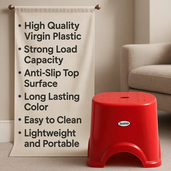 Plastic_Red_Solid_Colour_Utility_Stool
