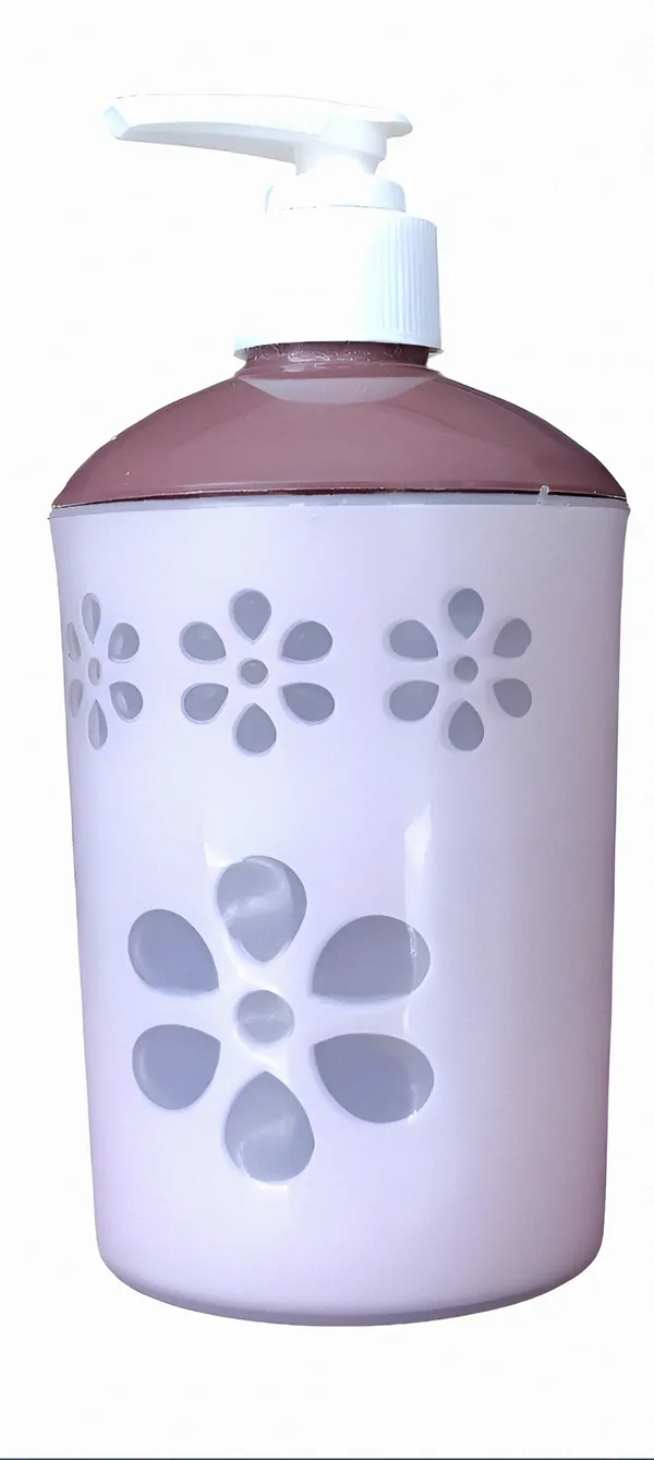 Plastic_Decorative_Floral_Lavender_Soap_Dispenser
