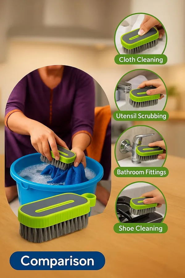 Plastic_Everyday_Solid_Green_Cleaning_Brush_Set_Pack_Of_4
