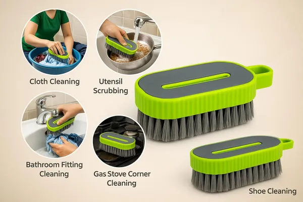 Plastic_Everyday_Solid_Green_Cleaning_Brush_Set_Pack_Of_4