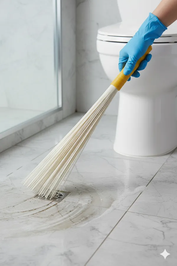 Fiber_White_Bristle_Handheld_Cleaning_Brush_Yellow_Handle