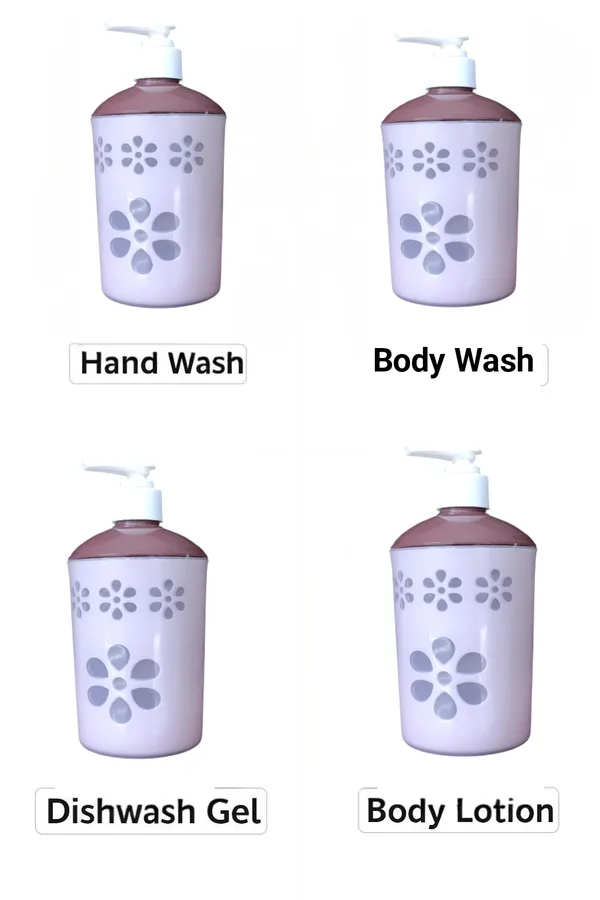 Plastic_Decorative_Floral_Lavender_Soap_Dispenser