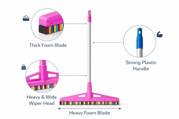 Plastic_Heavy_Foam_Pink_Floor_Wiper_Long_Handle