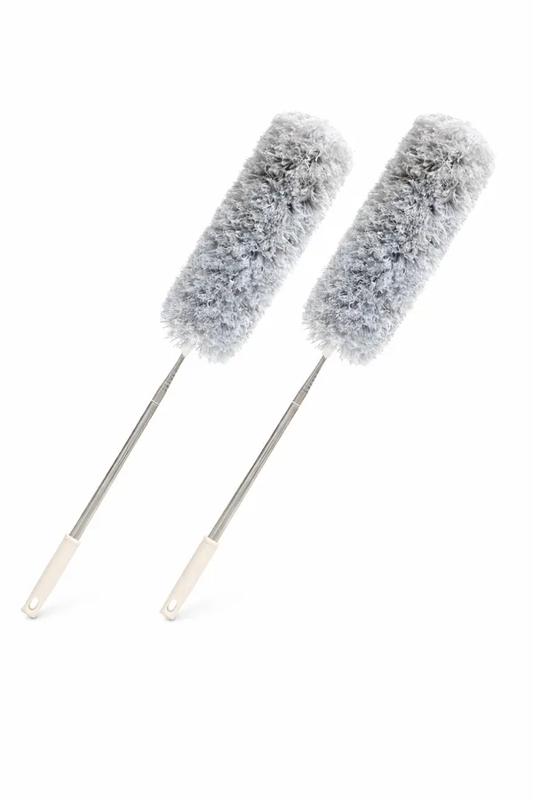Feather_Grey_Fluffy_Long_Handle_Dusting_Duster_Set_Of_2
