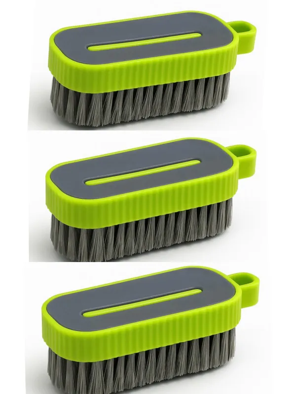 Plastic_Everyday_Solid_Green_Cleaning_Brush_Set_Pack_Of_4
