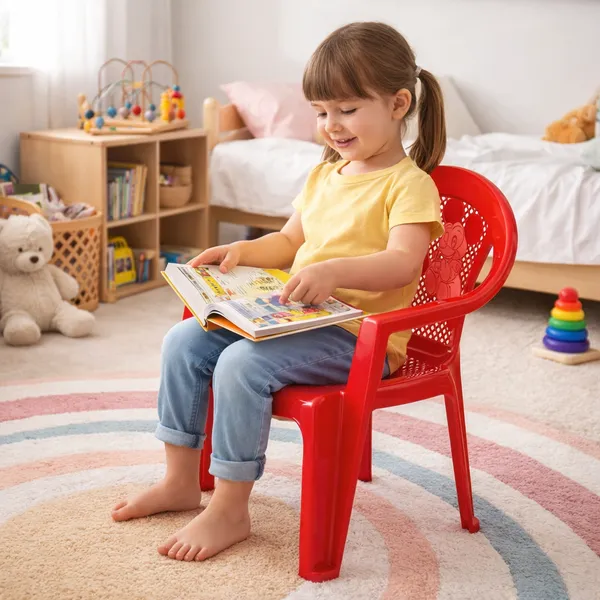Red_Plastic_Kids_Chair