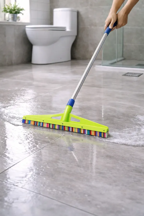 Plastic_Foam_Green_Floor_Squeegee_Long_Handle