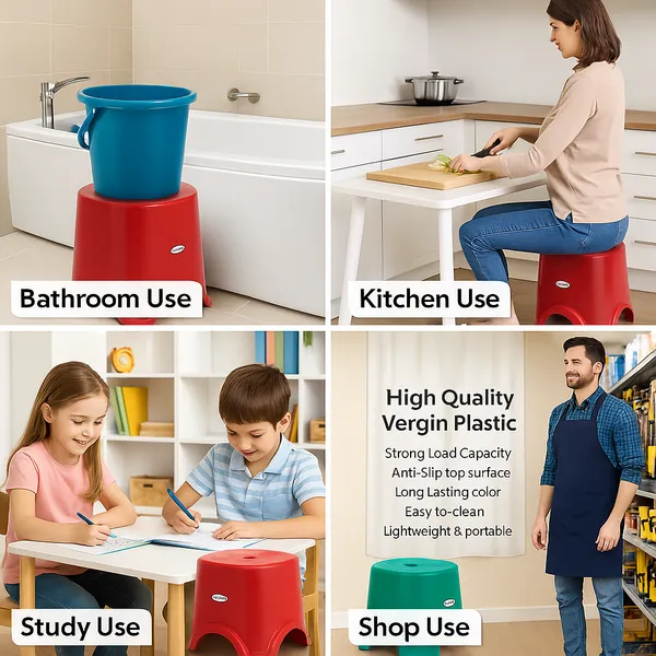 Plastic_Red_Solid_Colour_Utility_Stool