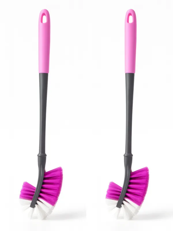 Plastic_Pink_Long_Handle_Cleaning_Brush_Set_Of_3