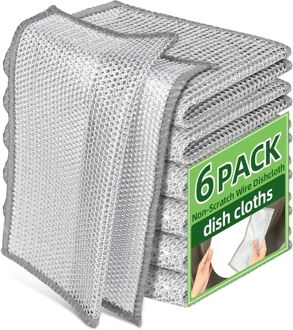 Steel_Wire_Silver_Non-Scratch_Dish_Cloth_Set_Pack_Of_6
