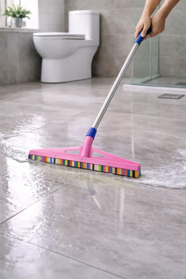 Plastic_Heavy_Foam_Pink_Floor_Wiper_Long_Handle