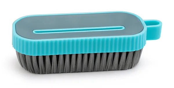 Plastic_Turquoise_Handheld_Cloth_Cleaning_Brush