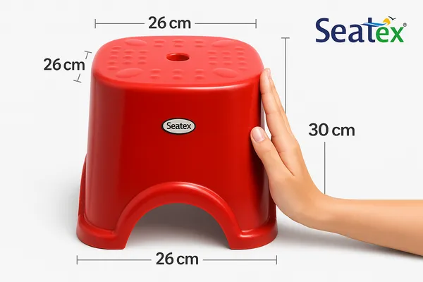 Plastic_Red_Solid_Colour_Utility_Stool