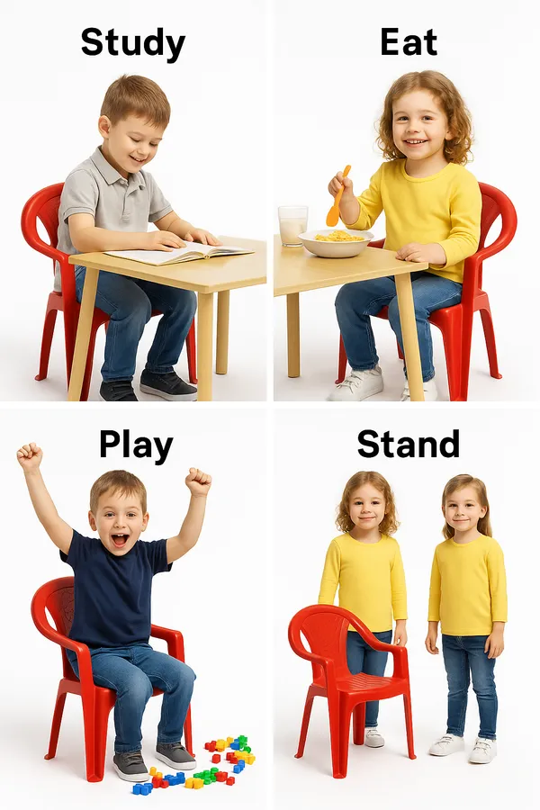 Red_Plastic_Kids_Chair