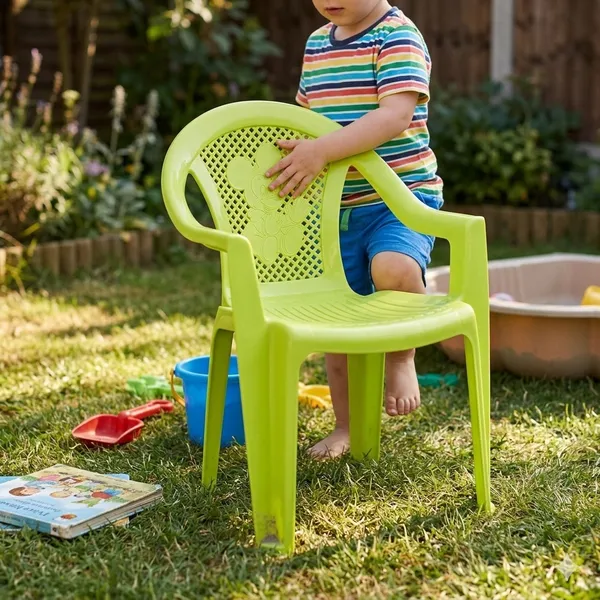 Green_Plastic_Kids_Chair