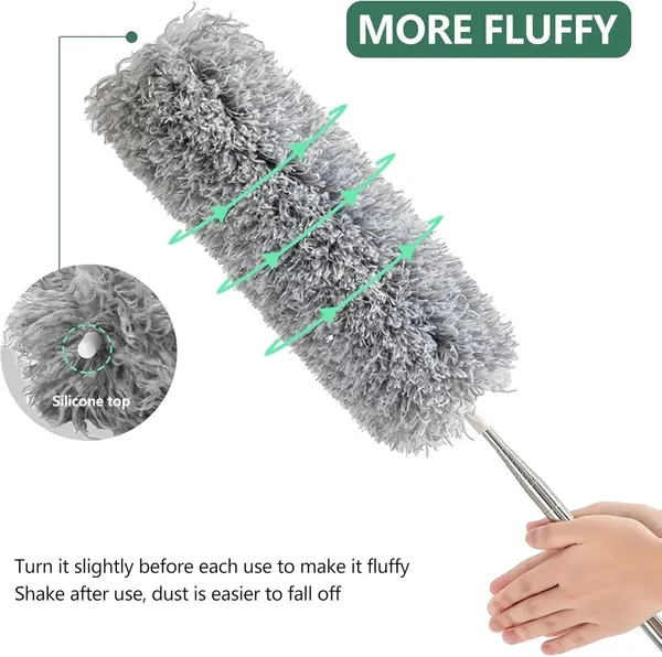 Feather_Grey_Fluffy_Long_Handle_Dusting_Duster_Set_Of_2