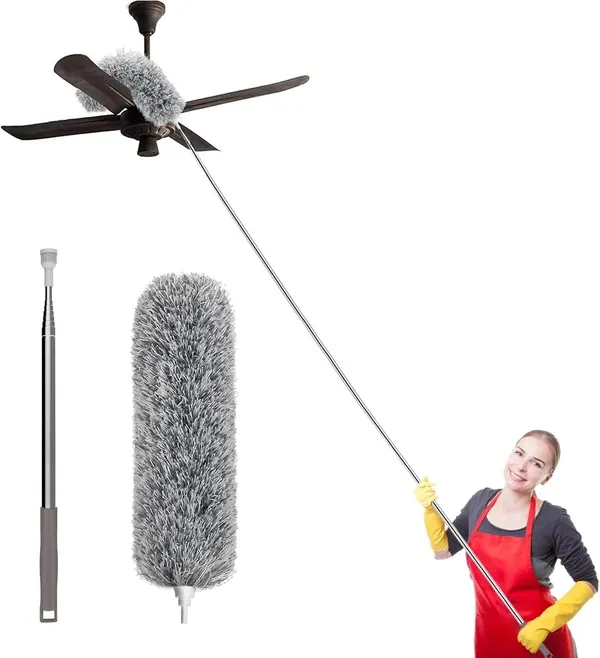 Feather_Grey_Fluffy_Long_Handle_Dusting_Duster_Set_Of_2