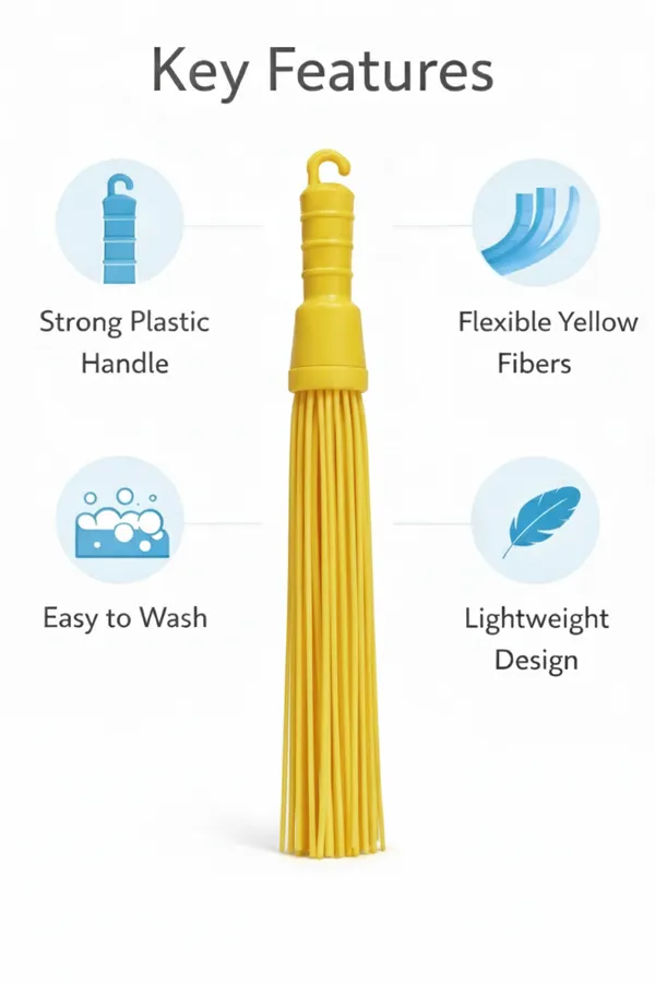 Plastic_Everyday_Solid_Yellow_Long_Handle_Cleaning_Brush