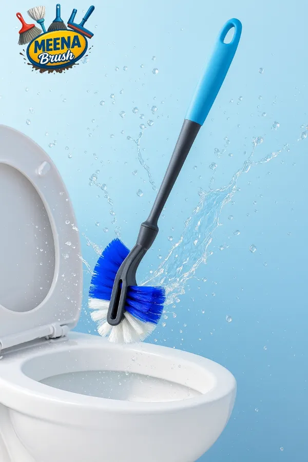 Plastic_Blue_Black_Long_Handle_Kitchen_Dish_Cleaning_Brush