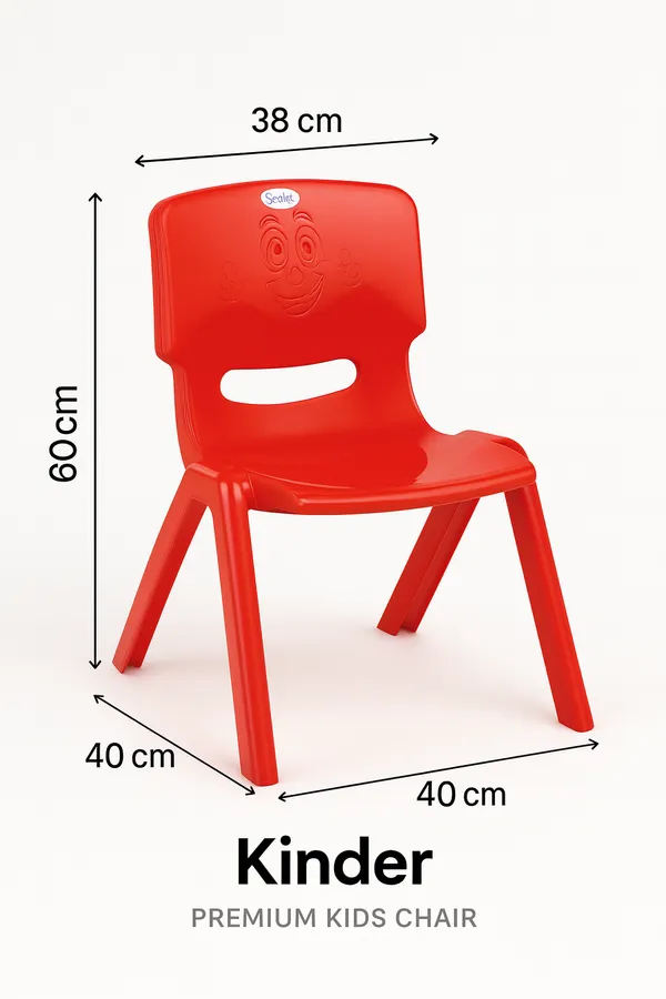 Plastic_Red_Four-Leg_Kids_Chair