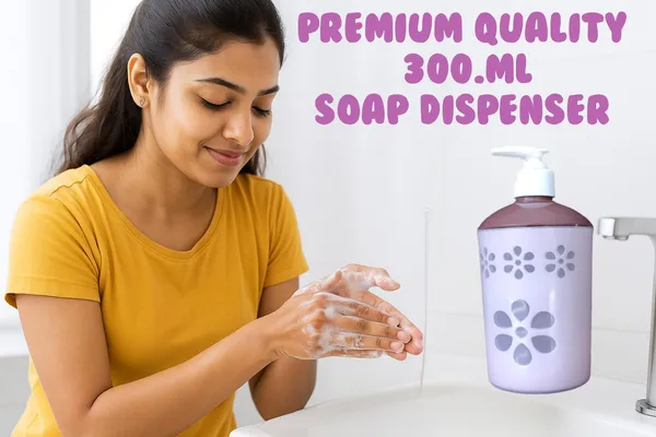 Plastic_Decorative_Floral_Lavender_Soap_Dispenser