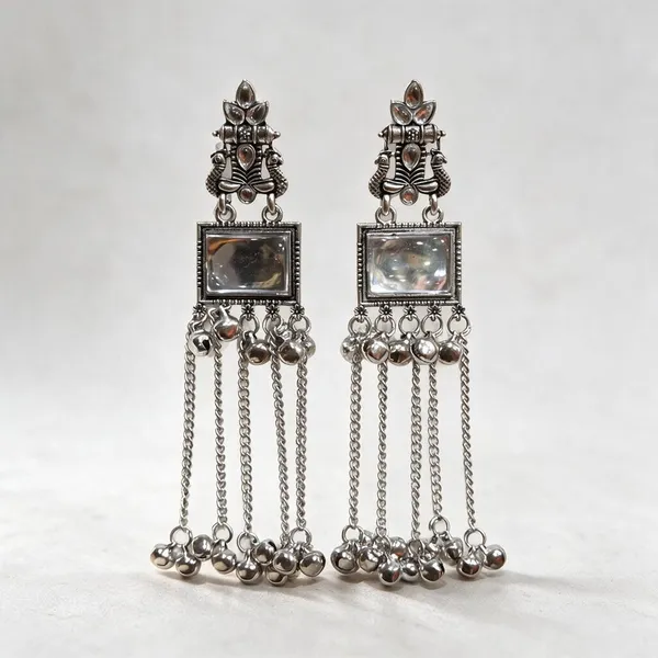 Oxidized_Silver_Alloy_Mirror_Ghungroo_Long_Dangler_Earrings_For_Women