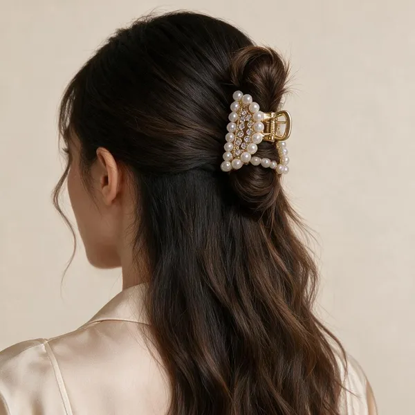 Golden_Pearl_Rhinestone_Metal_Alloy_Hair_Clip_For_Women_Pack_Of_3